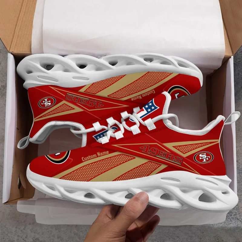 San Francisco 49ers Personalized Yezy Running Sneakers