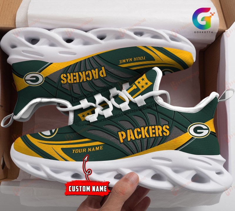 Green Bay Packers Personalized Yezy Running Sneakers