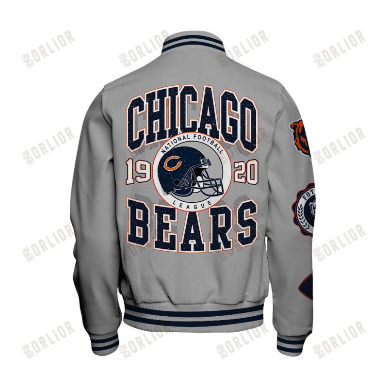 Chicago Bears Varsity Jacket Details