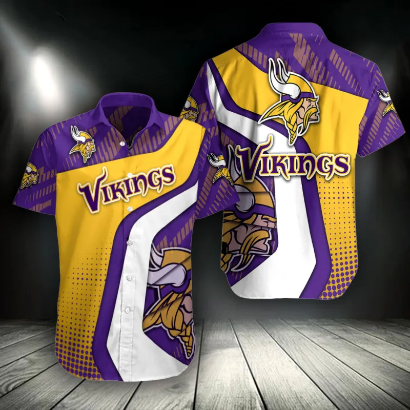 Sizing Chart for Minnesota Vikings Button Shirt BG613
