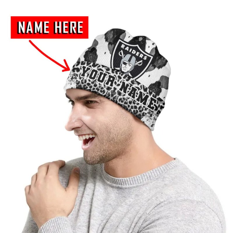 Las Vegas Raiders Personalized Wool Beanie