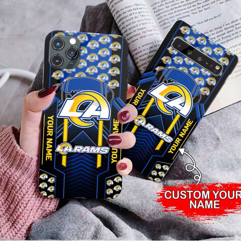 Los Angeles Rams Personalized Phone Case Side View