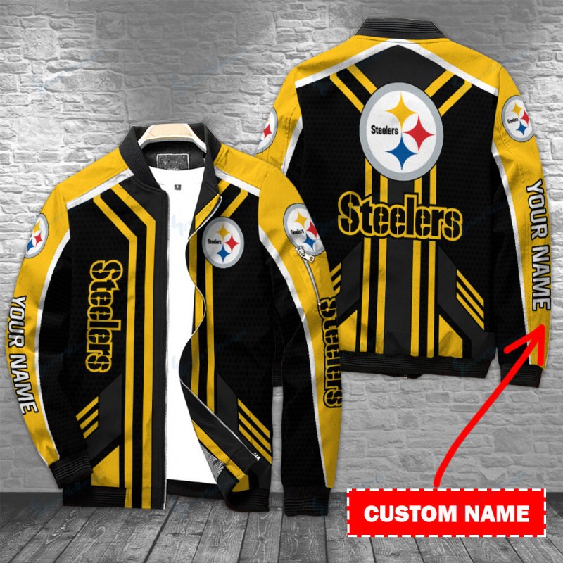 Pittsburgh Steelers Personalized Bomber Jacket