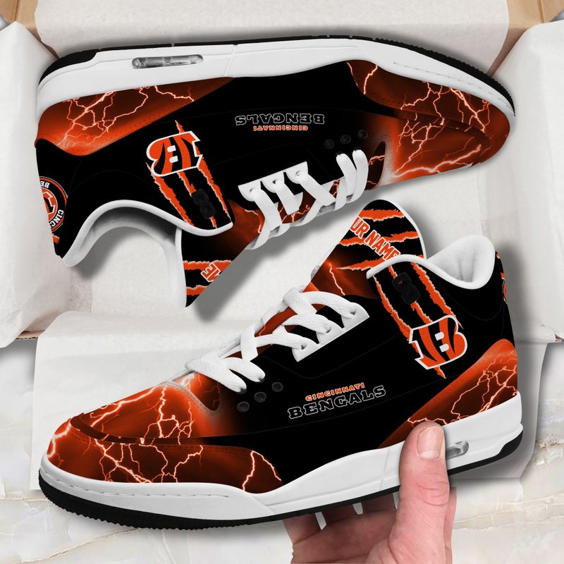 Cincinnati Bengals JD03 Leather Shoes