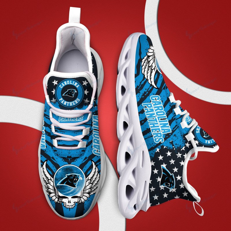 Carolina Panthers Yezy Running Sneakers