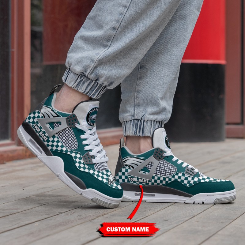 Philadelphia Eagles Personalization Sneaker Size Chart