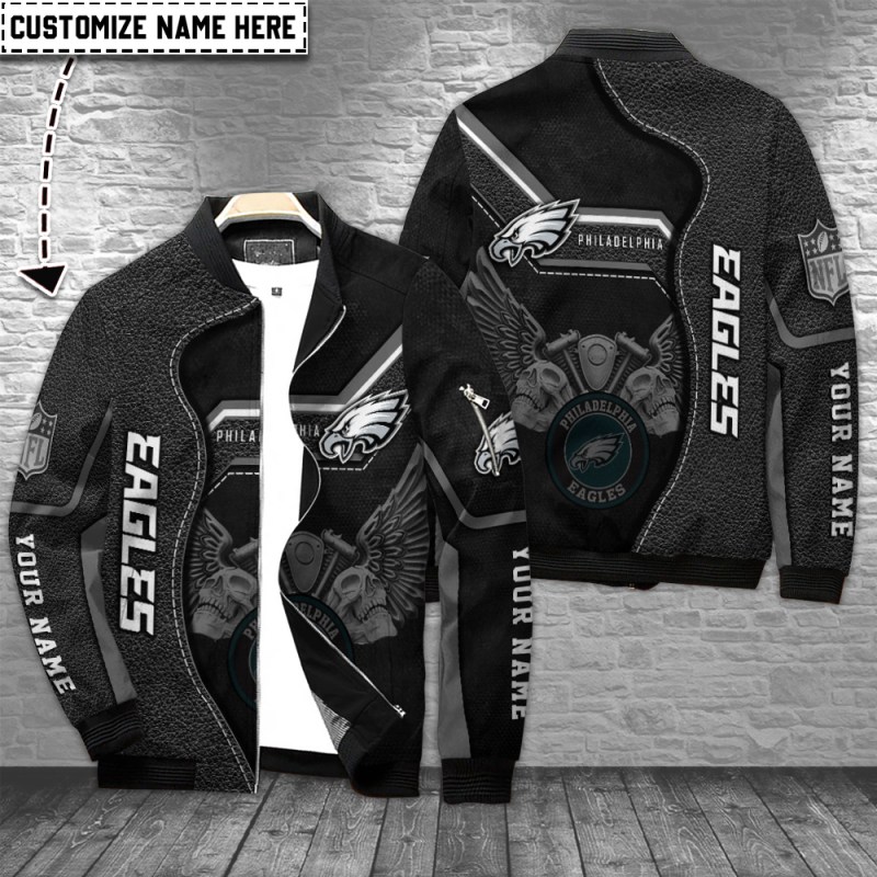 Philadelphia Eagles Personalized Bomber Jacket