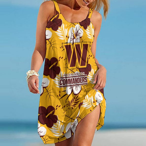 Washington Commanders Beach Dress