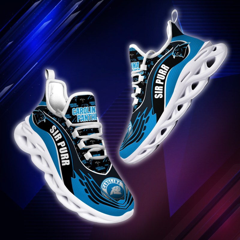 Carolina Panthers Yezy Running Sneakers