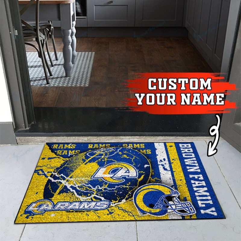Los Angeles Rams Personalized Doormat
