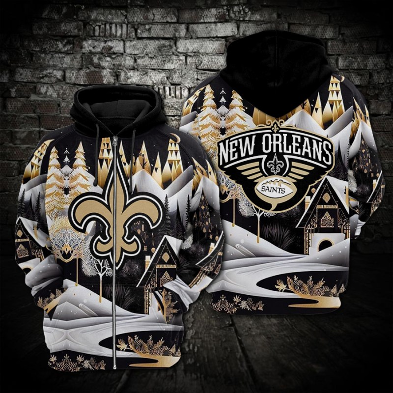 New Orleans Saints Hoodie Back View