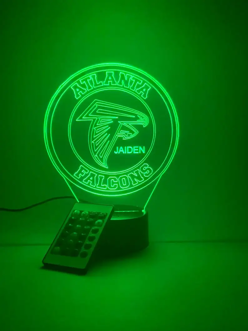Atlanta Falcons Personalized 3D Lamp
