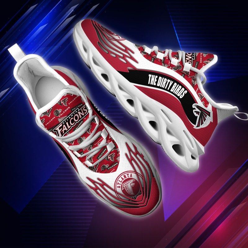 Atlanta Falcons Yezy Running Sneakers - Side View