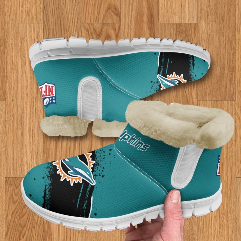 Miami Dolphins Comfy Winter Snow Boots 9