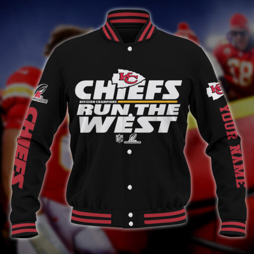 Kansas City Chiefs Baseball Jacket Design