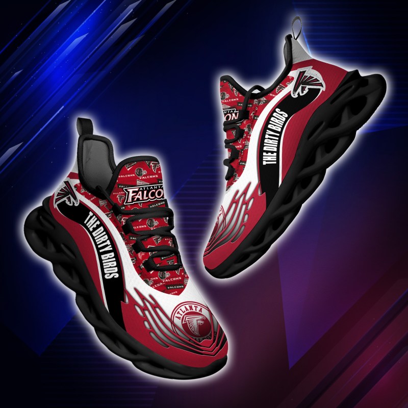Atlanta Falcons Yezy Running Sneakers - Back View