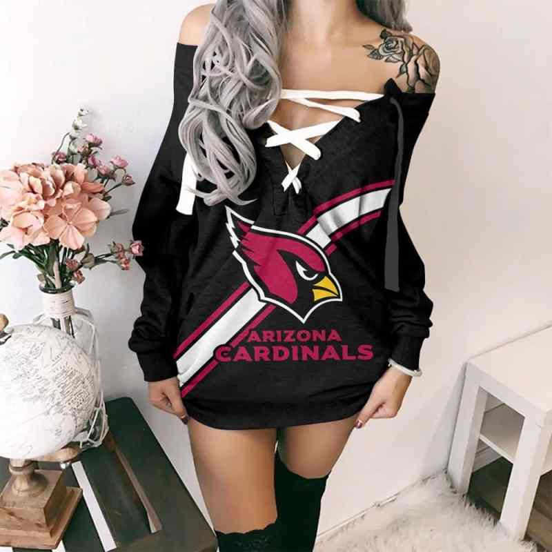 Arizona Cardinals Lace-Up Sweatshirt