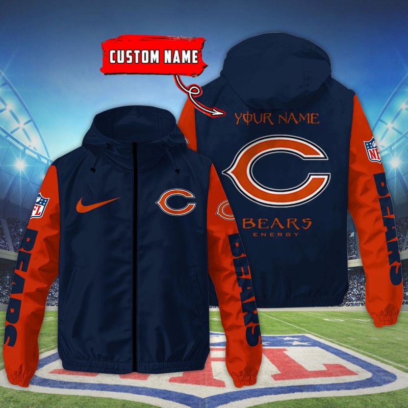Chicago Bears Outdoor Jacket Front View