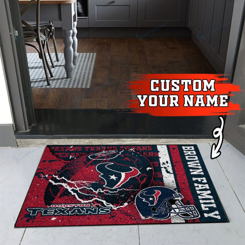 Houston Texans Personalized Doormat