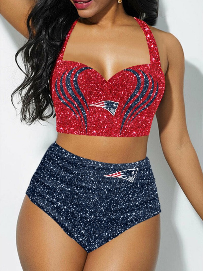 New England Patriots Sexy Print Bikini Swimsuit