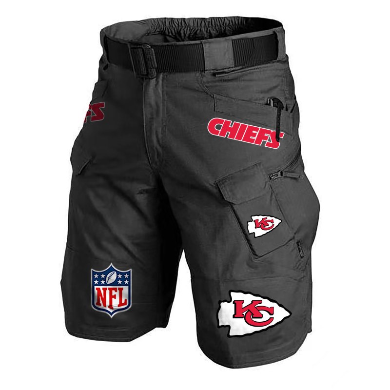 Black Kansas City Chiefs Shorts