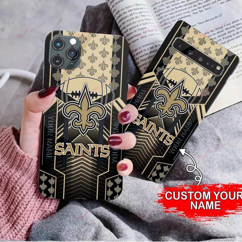 New Orleans Saints Personalized Phone Case Side View
