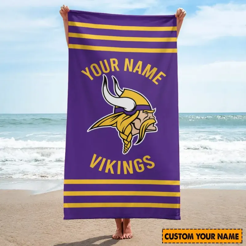 Minnesota Vikings Beach Towel 2