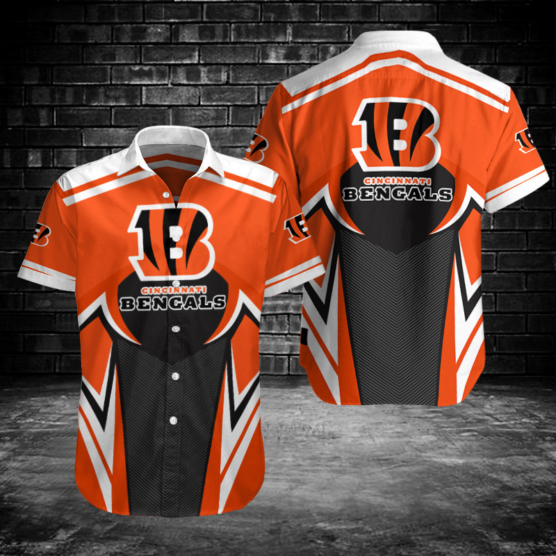 Cincinnati Bengals Button Shirt Sizing Chart