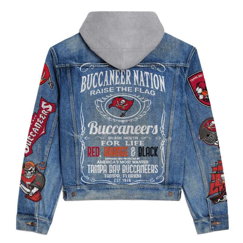 Back design of Tampa Bay Buccaneers Jacket