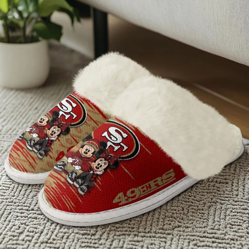 San Francisco 49ers Fuzzy Slippers