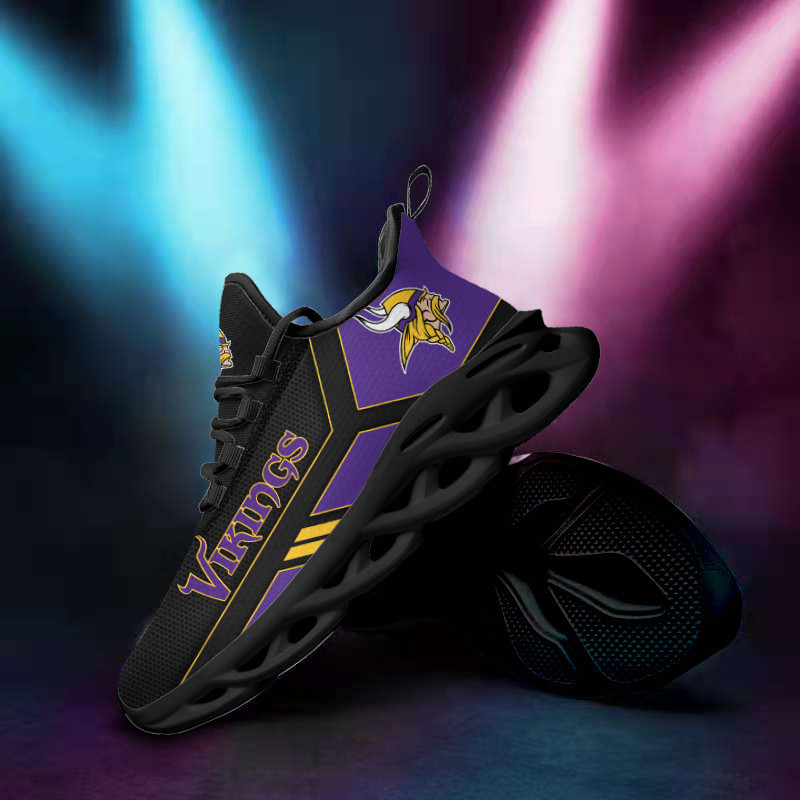 Minnesota Vikings Yezy Running Sneakers - Side View