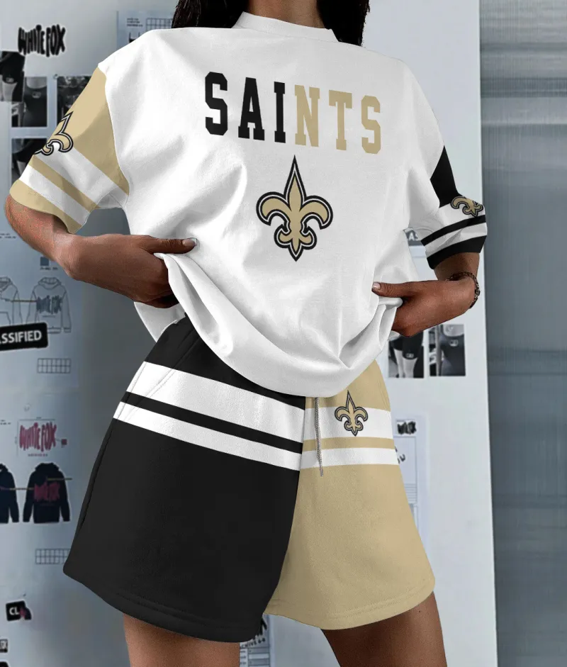 New Orleans Saints Top and Shorts Suit