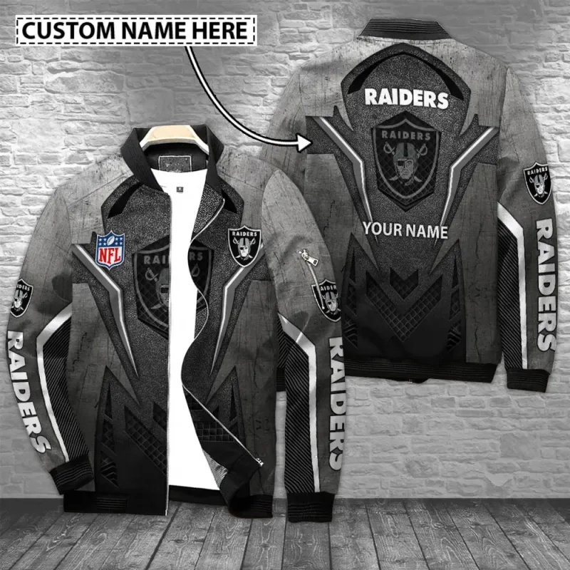 Las Vegas Raiders Personalized Bomber Jacket