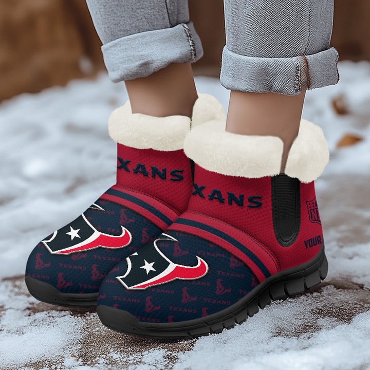 Houston Texans Comfy Winter Snow Boots