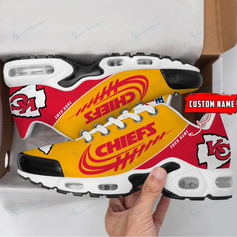 Kansas City Chiefs Personalized Youth Sneakers
