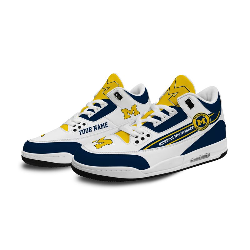 Michigan Wolverines JD03 Shoes Side View