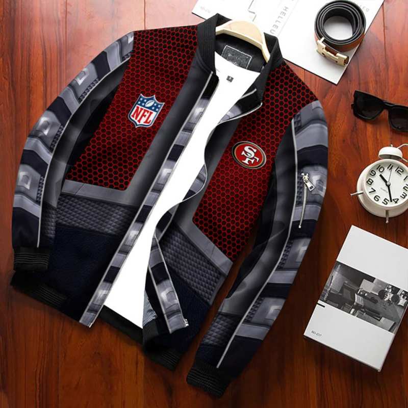 San Francisco 49ers Bomber Jacket Side