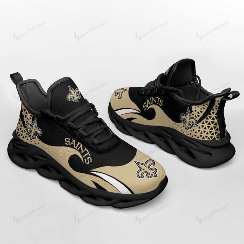 New Orleans Saints Personalized Yezy Running Sneakers Detailed View