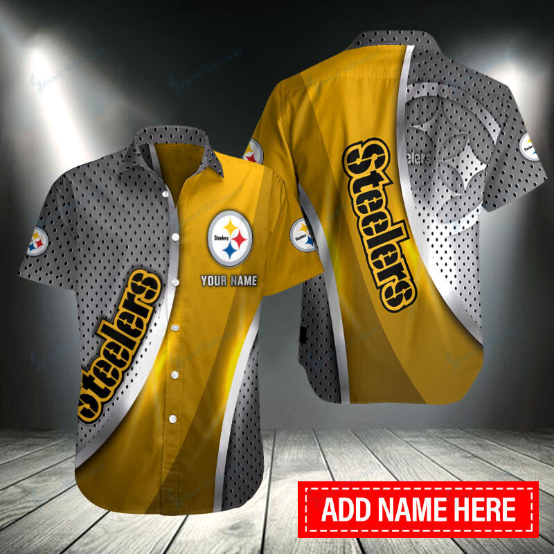 Pittsburgh Steelers Personalized Button Shirt Sizing Chart