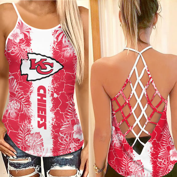 Kansas City Chiefs Criss Cross Tank Top
