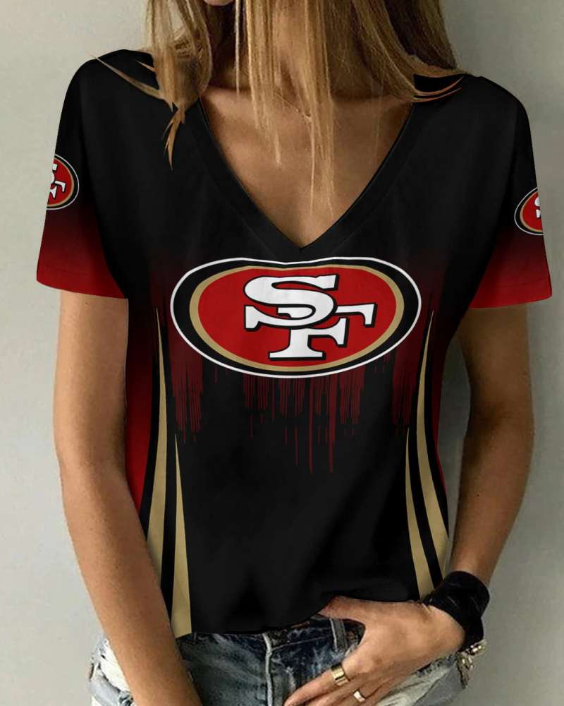 San Francisco 49ers V-neck Women's T-shirt