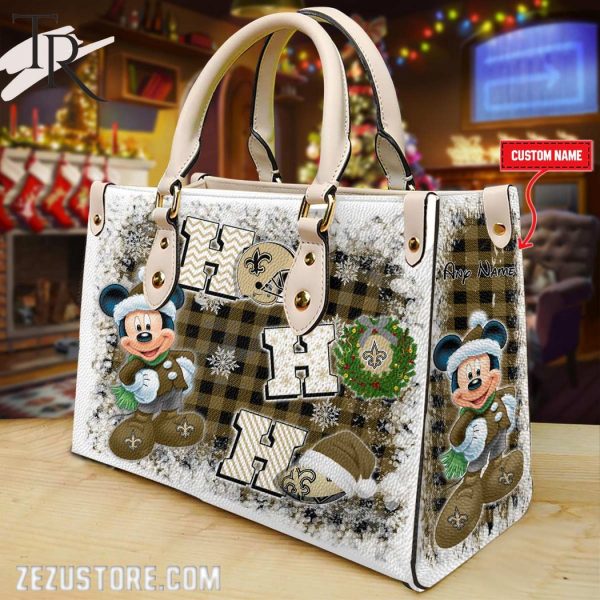 New Orleans Saints Ho Ho Ho Hand Bag