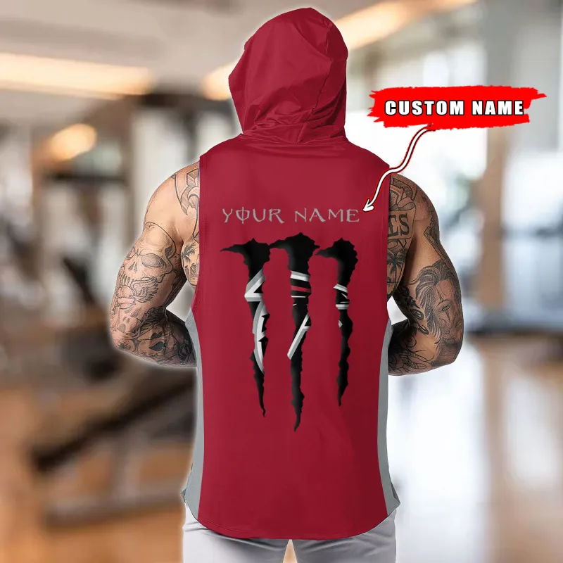 Atlanta Falcons Hooded Tank Top - Back Design