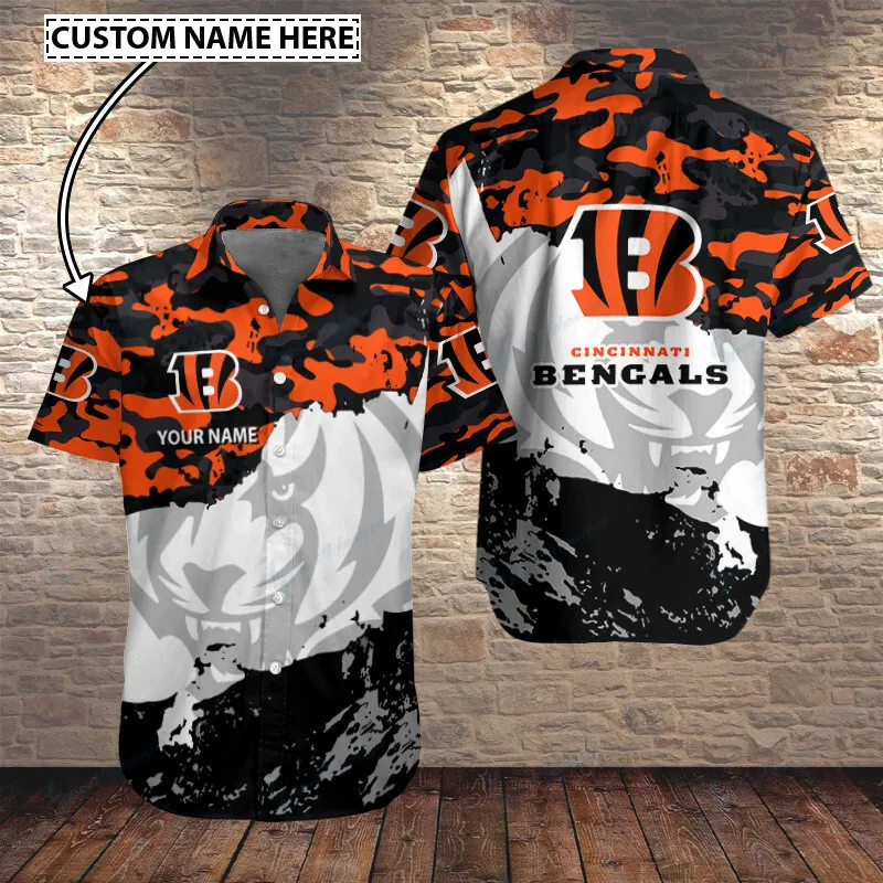 Cincinnati Bengals Button Shirt Sizing Chart