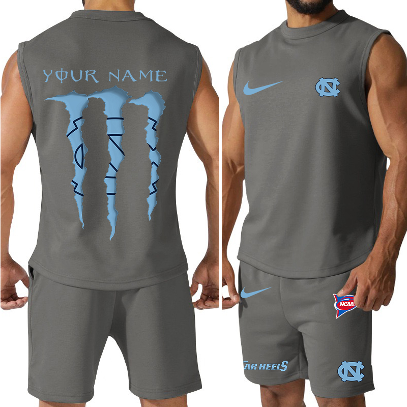 North Carolina Tar Heels Jersey Tank Top and Shorts 4