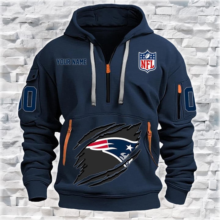 New England Patriots Hoodie Close-up