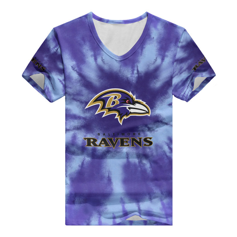 Baltimore Ravens Summer V-neck Women T-shirt 2
