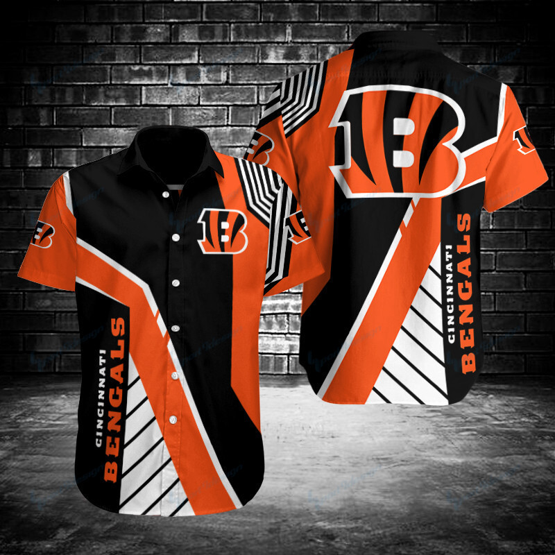 Sizing Chart for Cincinnati Bengals Button Shirt