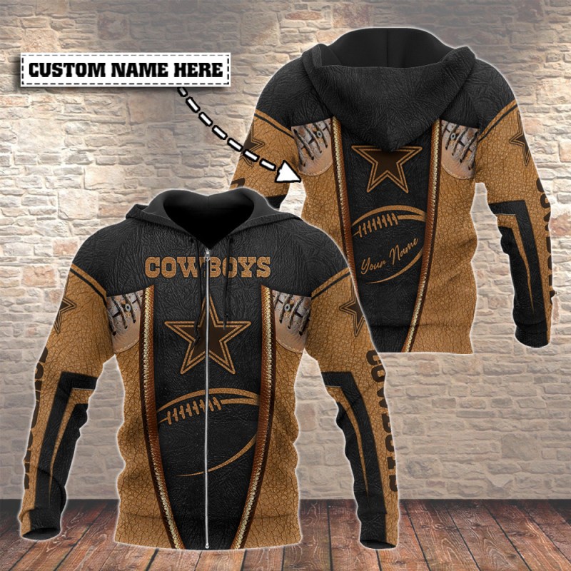 Dallas Cowboys Personalized Hoodie Back