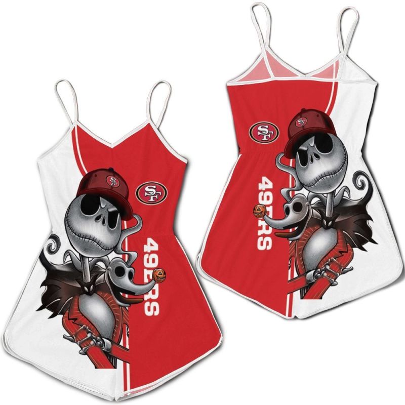 San Francisco 49ers 3D Printed Romper Women Jumpsuit
